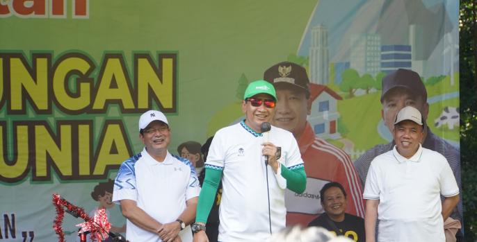 Gus Irsyad saat peringatan hari lingkungan hidup 2022 di kebun raya Purwodadi