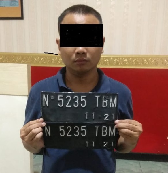 IM, pelaku curanmor yang berhasil diamankan polisi. SP/Yu