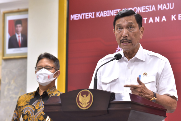 Menteri Koordinator Bidang Kemaritiman dan Investasi Luhut Binsar Pandjaitan.