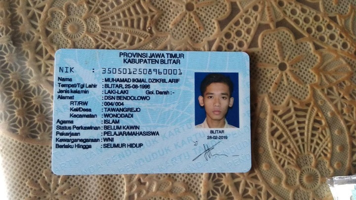 KTP korban yang ditemukan petugas. SP/Hadi Lestariono