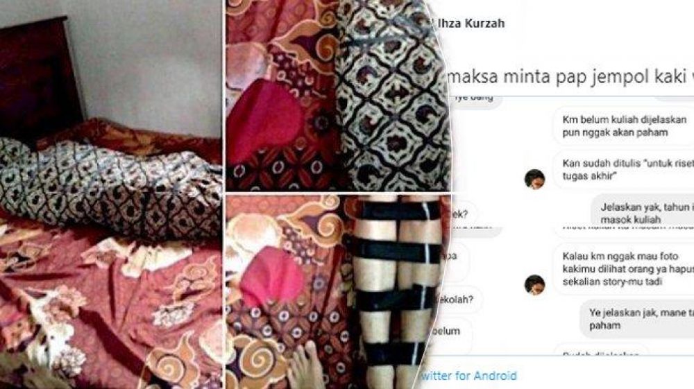 Pelecehan seksual Fetish yang dilakukan oleh Gilang. SP/ TRB