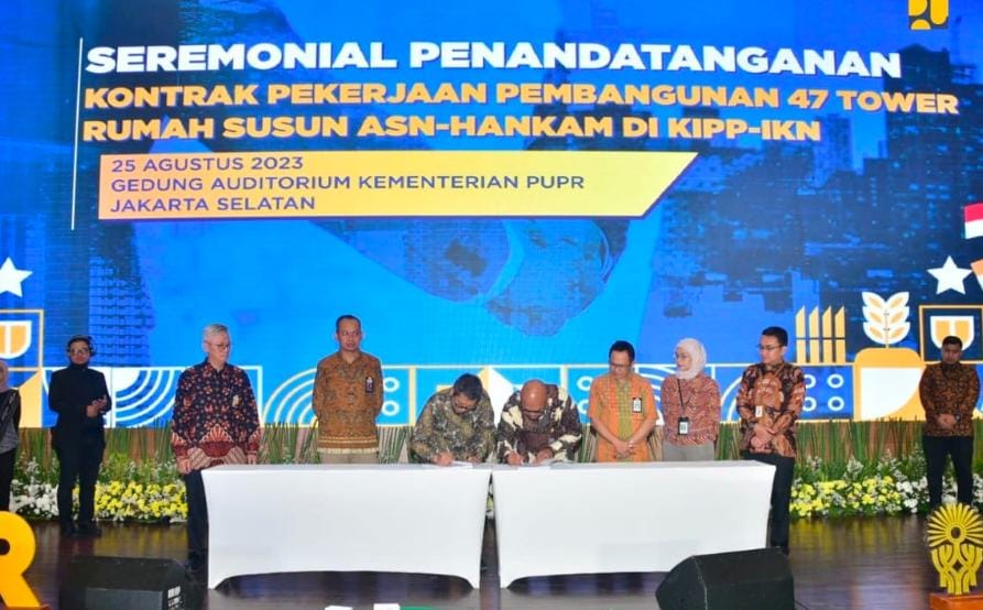 Kementerian PUPR Mulai Bangun 47 Tower Rusun ASN, Polri, Paspampres, dan Pegawai BIN di IKN Nusantara.