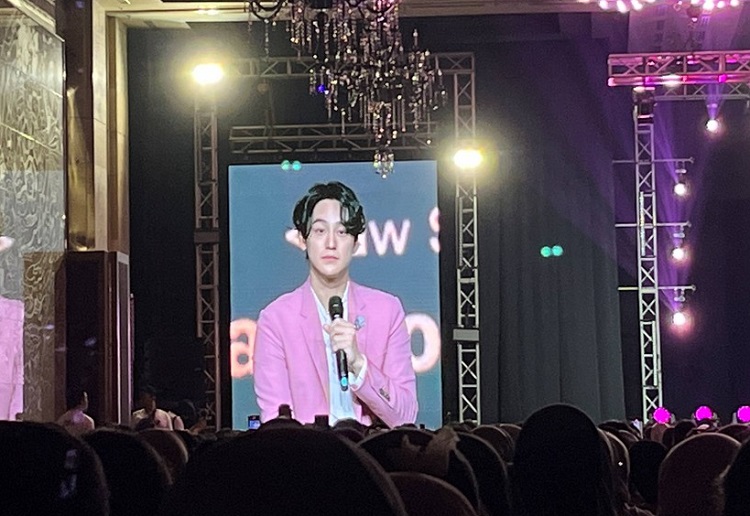 Momen Kim Bum menggelar fan meeting bertajuk 'Between U and Me' di Hotel Kempinski, Jakarta. SP/ JKT