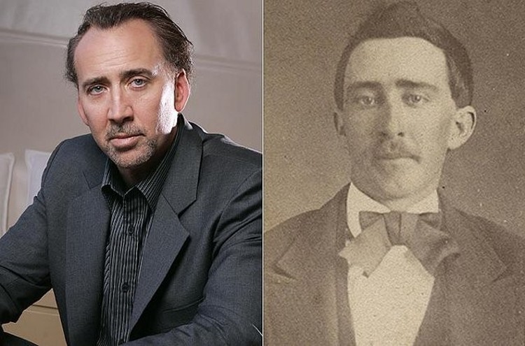 Aktor Nicholas Cage begitu mirip dengan seorang pria tak dikenal yang diduga hidup ratusan tahun lalu. SP/ SBY