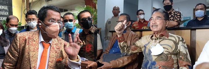 Hotma Paris (kiri) dan Hotman Sitompul (kanan)