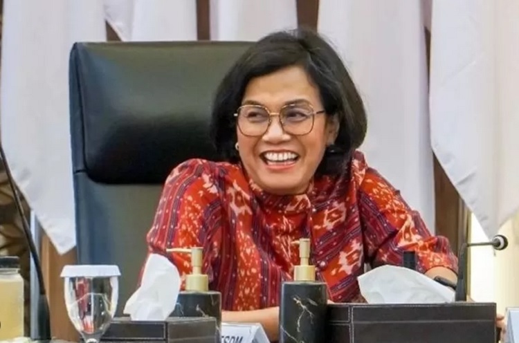 Menteri Keuangan Sri Mulyani Indrawati senang dan bangga SPT Tahunan tepat waktu hingga 31 Maret 2023. SP/ SBY