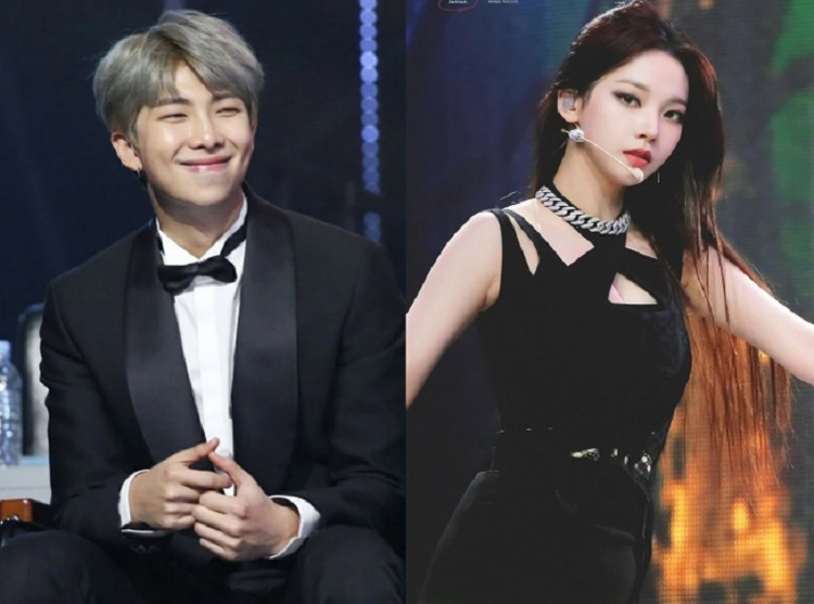 Kim Namjoon atau RM Karina AESPA dirumorkan berkencan. SP/ KRS