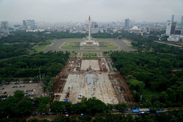 Kondisi kawasan monas terkini. SP/ SBY