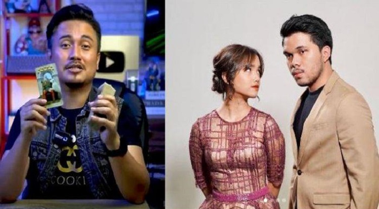 Denny Darko saat meramal hubungan Thariq Halilintar dan Fujianti Utami. SP/ JKT