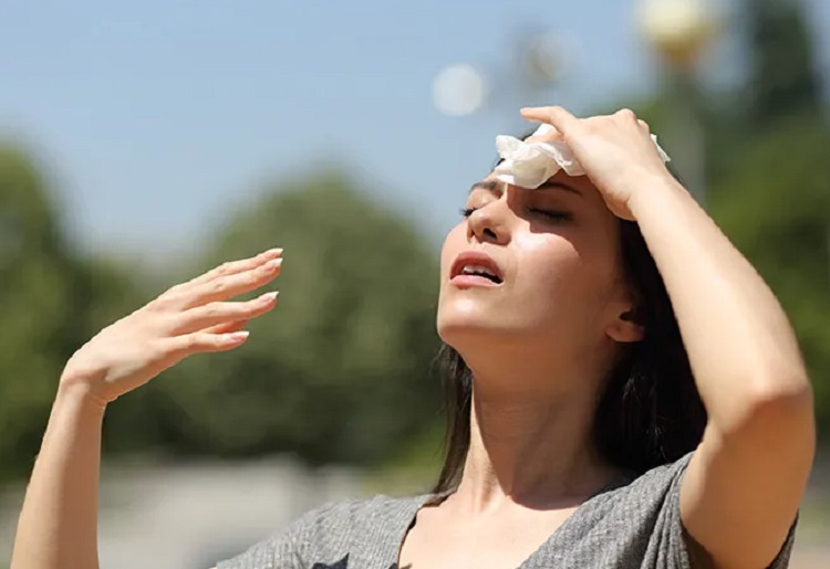 Illustrasi cuaca panas ekstrem yang mengakibatkan gejala heat stroke. SP/ SBY