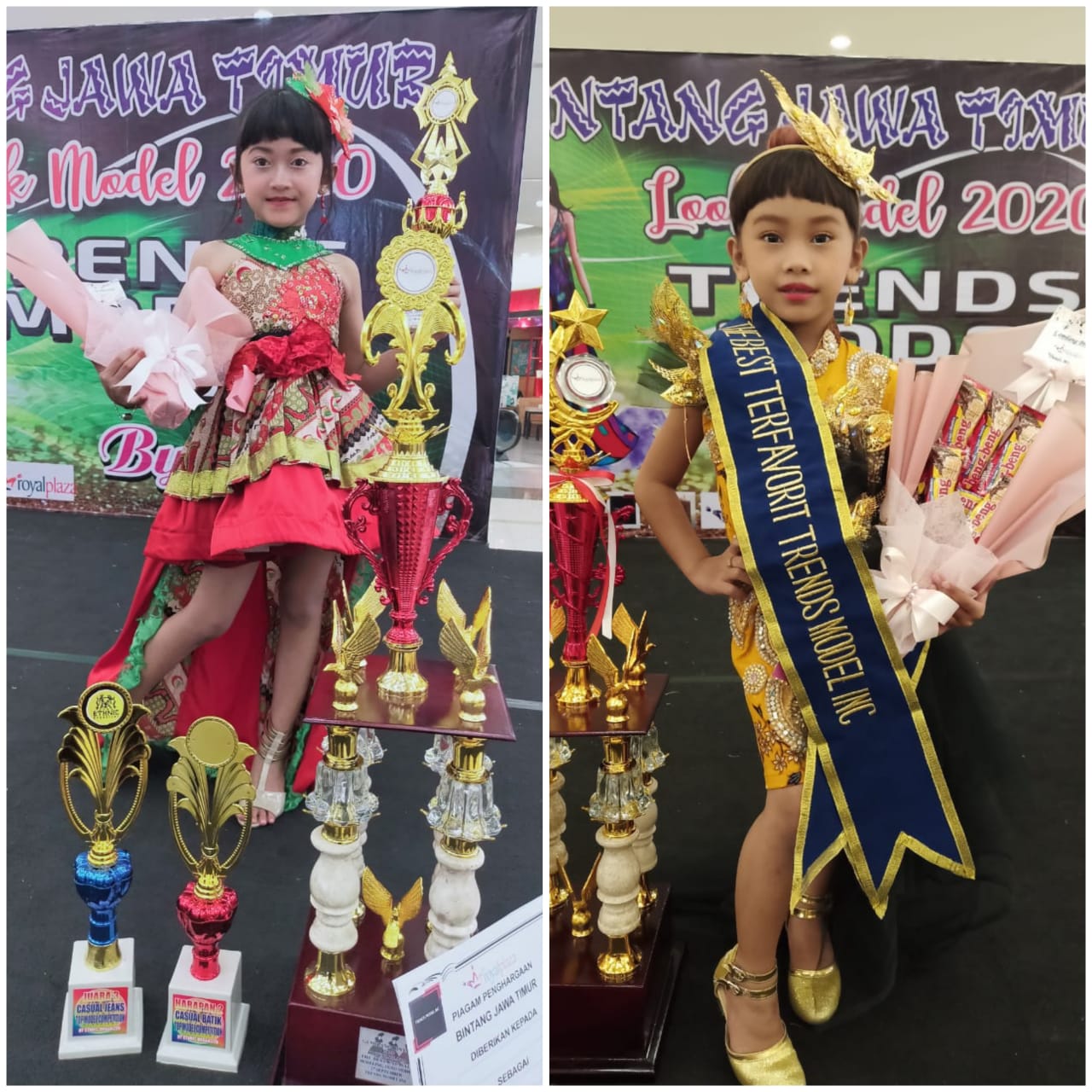 Farah Syakirah Khusna Ghaitsa (kiri) dan Talita Hasna Azizah (kanan).