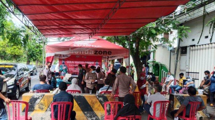 Home care vaksin di Polres Pelabuhan Tanjung Perak sebagai solusi untuk menghindari kerumunan saat vaksinasi.