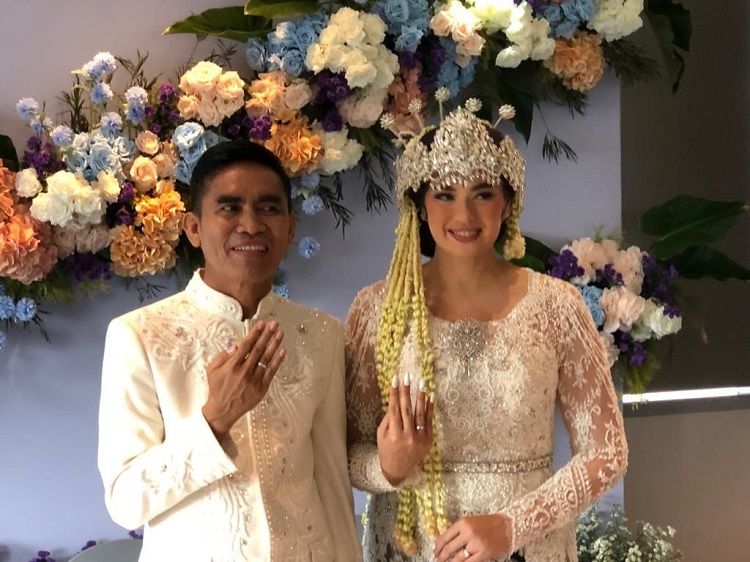 Momen pernikahan (akad nikah) Catherine Wilson dan Idham Mase. SP/ JKT