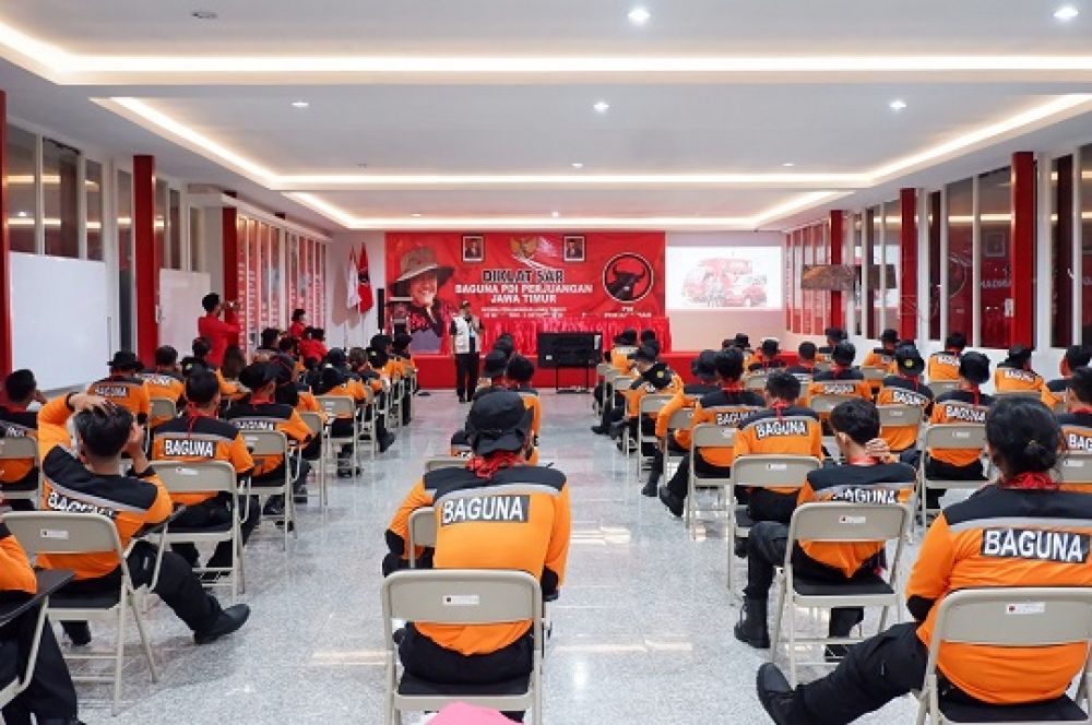Diklatsar Baguna PDIP Jatim di “Wisma Perjuangan”, Oro-oro Ombo, Kota Batu. SP/Riko