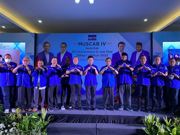 DPP mengawal langsung Muscab Serentak 15 DPC yang digelar DPD Partai Demokrat Jatim, Jumat 27/5/2022