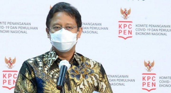 Menteri Kesehatan Budi Gunadi Sadikin dalam siaran pers kementerian di Jakarta, Senin (9/8).
