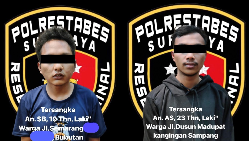 Tersangka penjambretan HP, SB dan AS. Foto: SP/Ariandi.