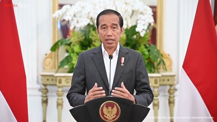 Presiden Joko Widodo saat memberikan pernyataan resmi sikap Indonesia terhadap pagelaran Piala Dunia U20 yang kini timbul pro dan kontra akibat keikutsertaan Timnas Israel.