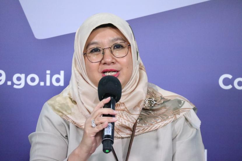 Juru Bicara Vaksinasi Covid-19 sekaligus Direktur Pencegahan dan Pengendalian Penyakit Menular Langsung (Dirjen P2P) Kemenkes, dr Siti Nadia Tarmizi. (Foto: Sp/bnpb)