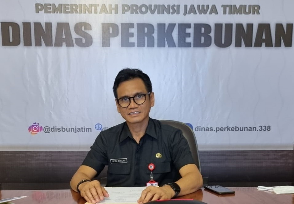 Kepala Dinas Perkebunan Jatim Heru Suseno. Foto: Pemprov Jatim.