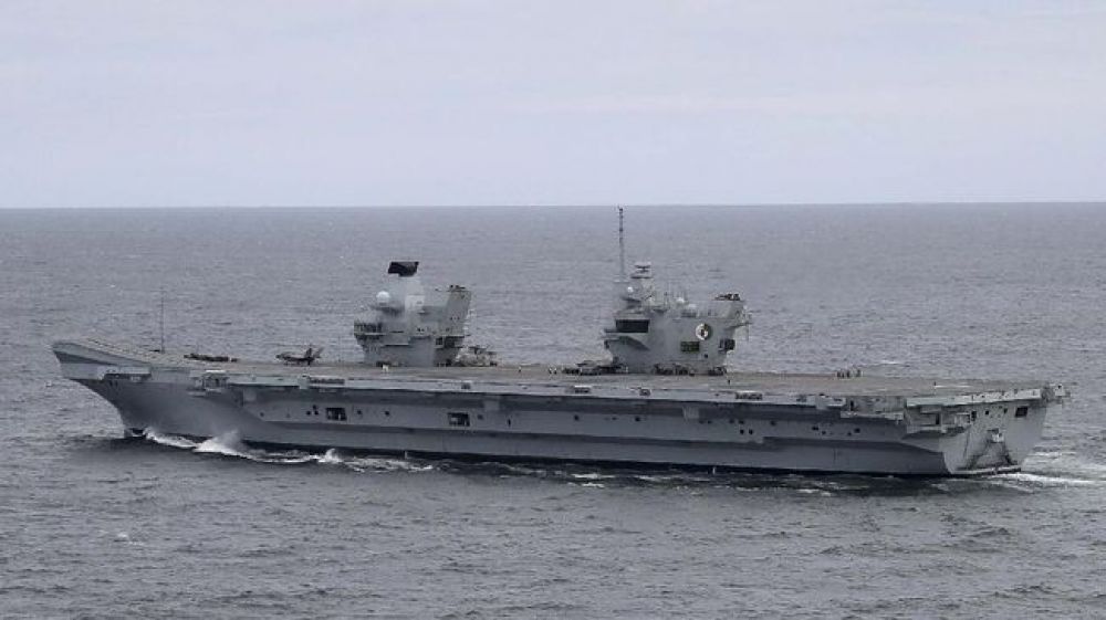 Kapal induk Inggris HMS Queen Elizabeth. SP/ AFP