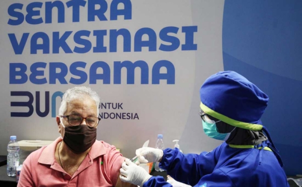 Kegiatan vaksinasi Covid-19 yang dilaksanakan oleh Kementerian BUMN akan beroperasi mulai 07.00 hingga 14.00 WIB.SP/DOC BUMN