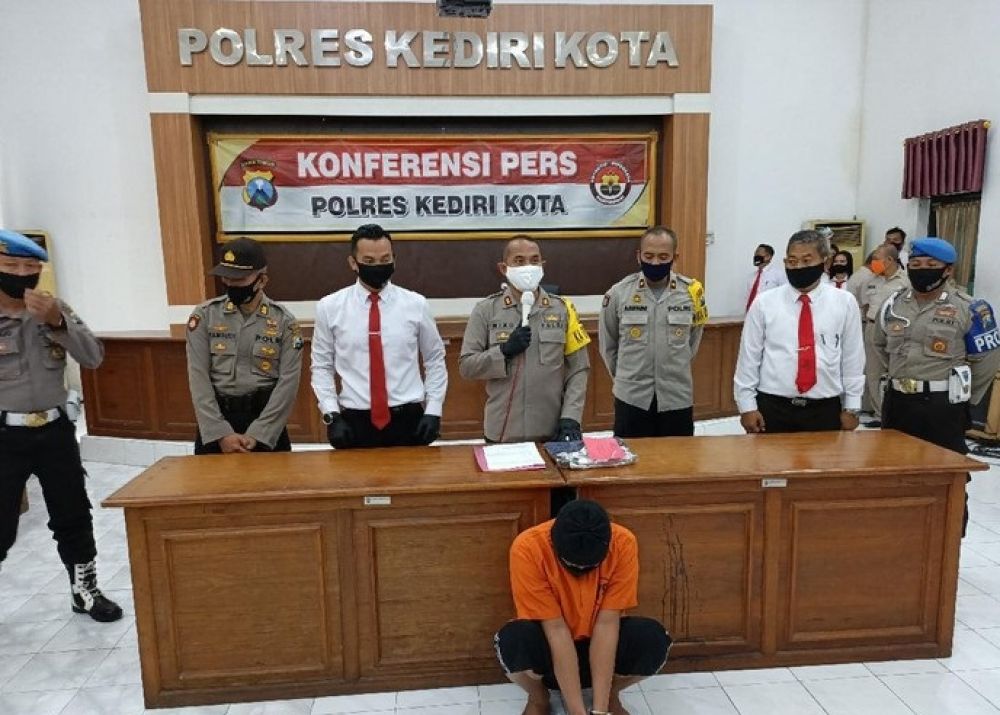 Jumpa Pers Polres Kediri Kota. SP/ DECOM