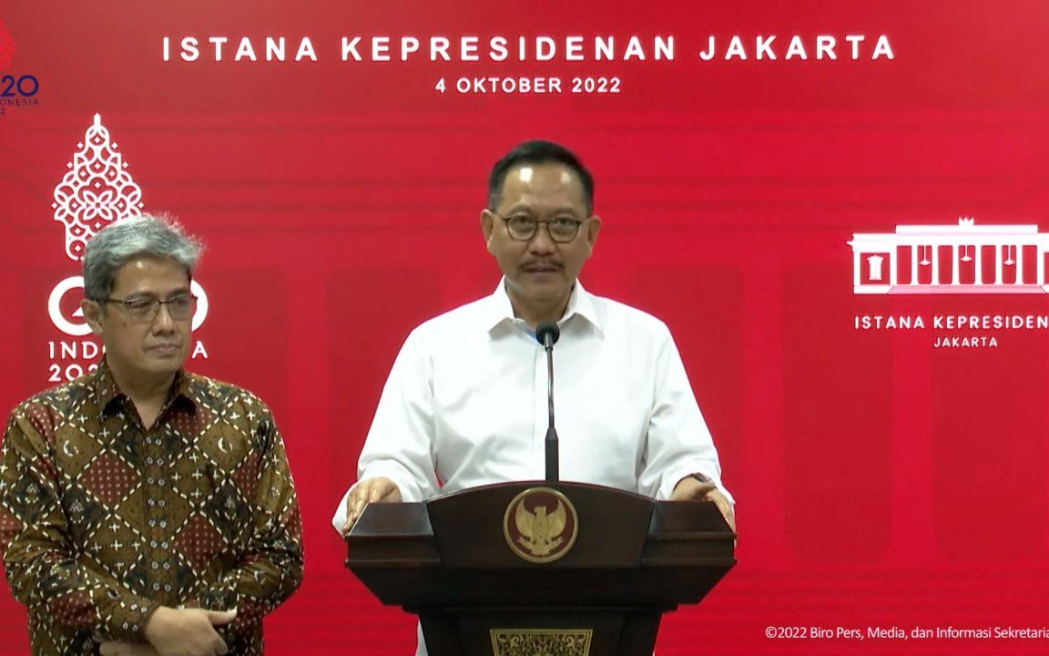 Kepala Otorita IKN Nusantara Bambang Susantono saat menyampaikan keterangan di Kantor Presiden, Selasa (4/10/2022)
