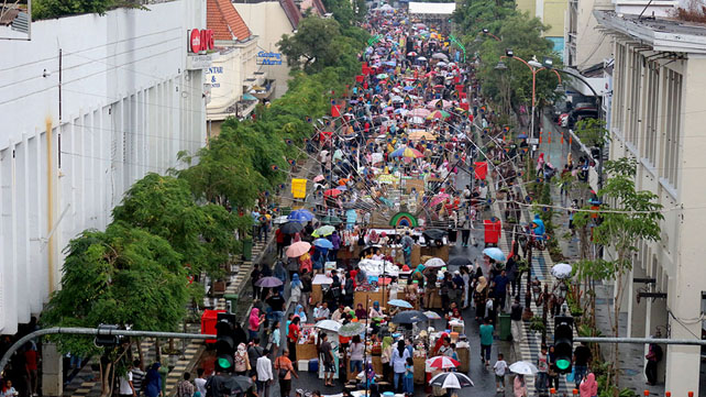 Pameran batik dan produk-produk UMKM bakal digelar di Jalan Tunjungan Surabaya.SP/HUMAS PEMKOT SURABAYA