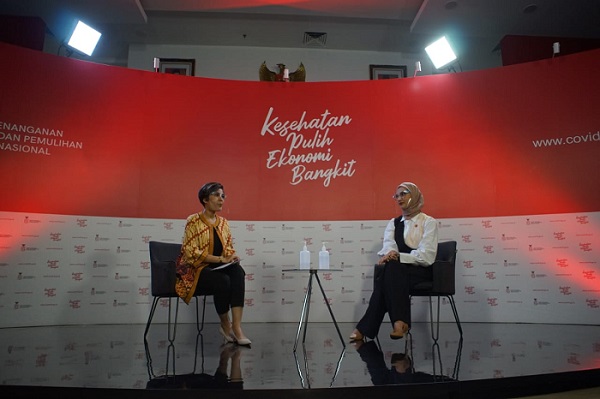 Dialog Produktif bertema Vaksinasi Inklusif untuk Disabilitas yang diselenggarakan KPCPEN, dan ditayangkan di FMB9ID_IKP, Kamis (8/4).