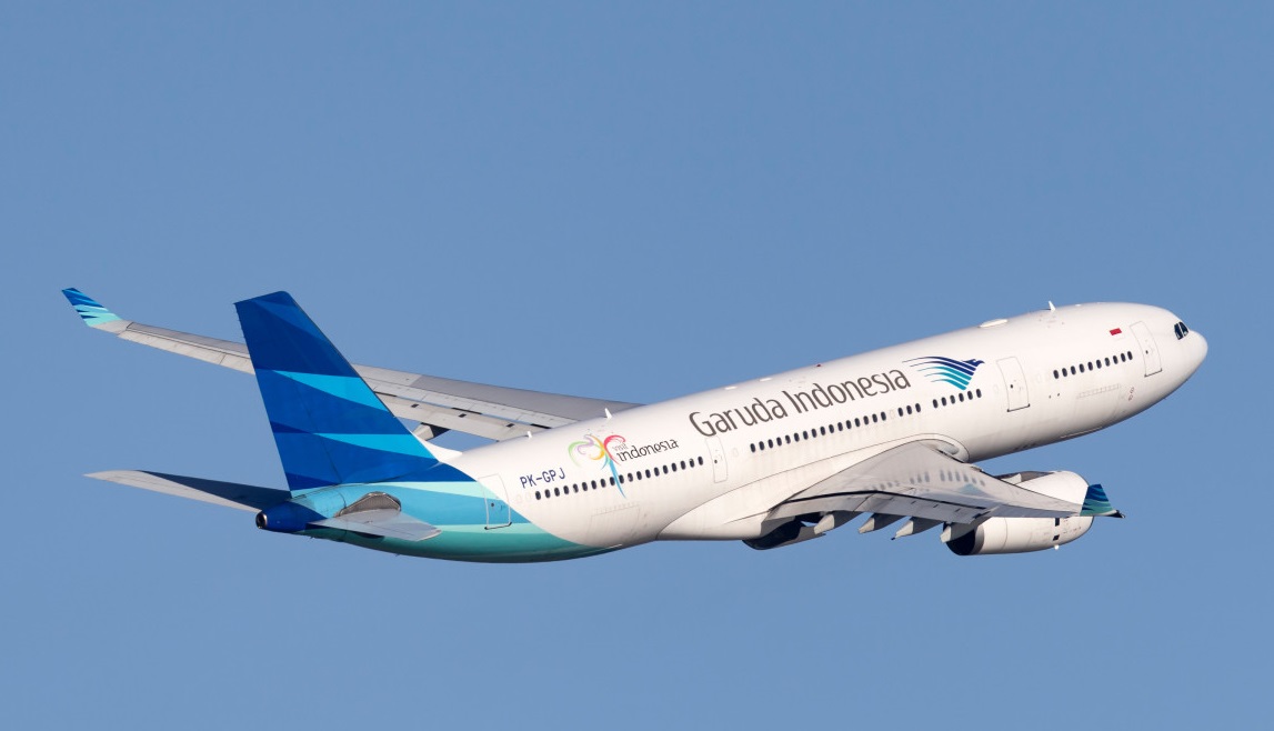 Pesawat Garuda Indonesia.