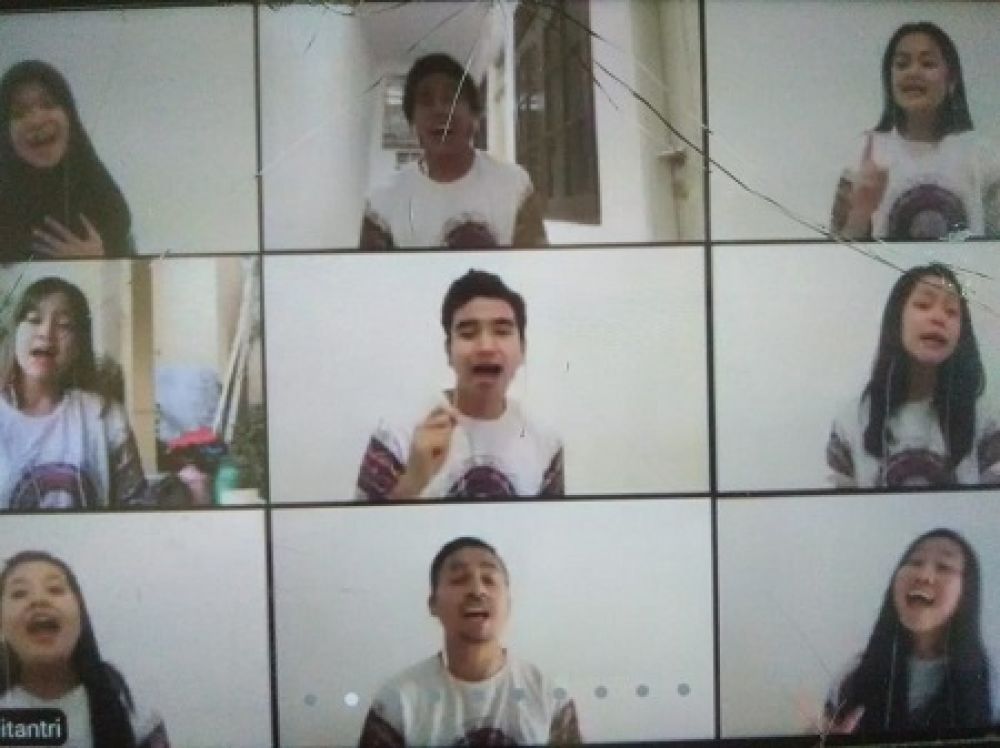 Kesembilan Peserta LIDA 2020 Saat Jumpa Pers Virtual. SP/ Dudung