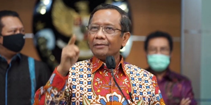 Menko Bidang Politik, Hukum dan Keamanan (Polhukam) Mahfud MD