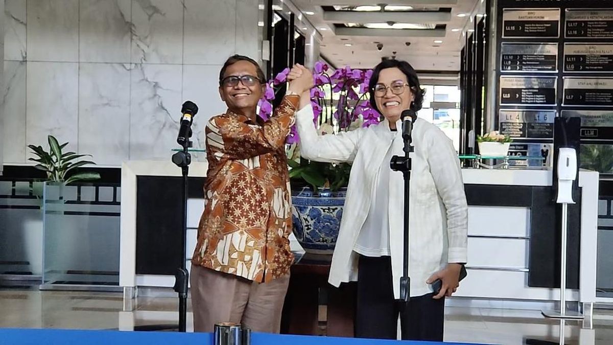 Mahfud MD dan Sri Mulyani