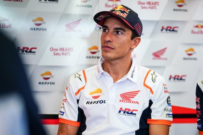Pembalap MotoGP tim Repsol Honda Marc Marquez.