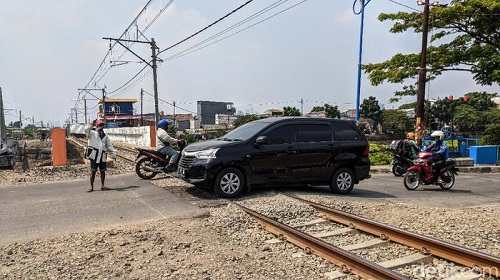 Perlintasan kereta api (Ilustrasi). Foto: News Detik