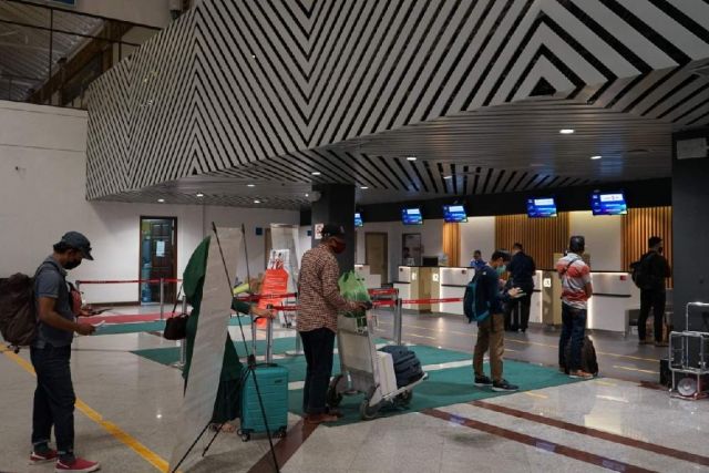 Level PPKM turun, jumlah penumpang di Bandara Internasional Juanda Surabaya meningkat sekitar 60 persen.SP/BANDARA JUANDA