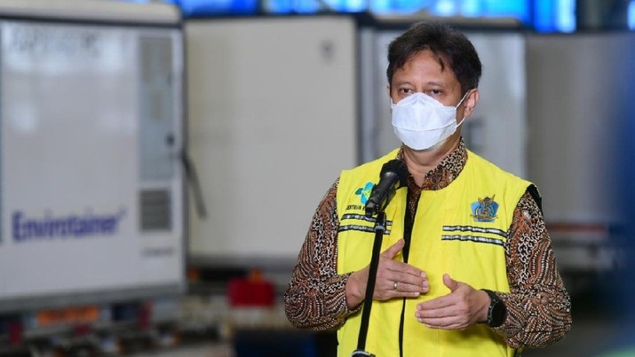 Menkes Budi Gunadi Sadikin saat memberi keterangan usai kedatangan vaksin Sinovac gelombang kedua, pada Januari 2021 lalu. Sp/rtr
