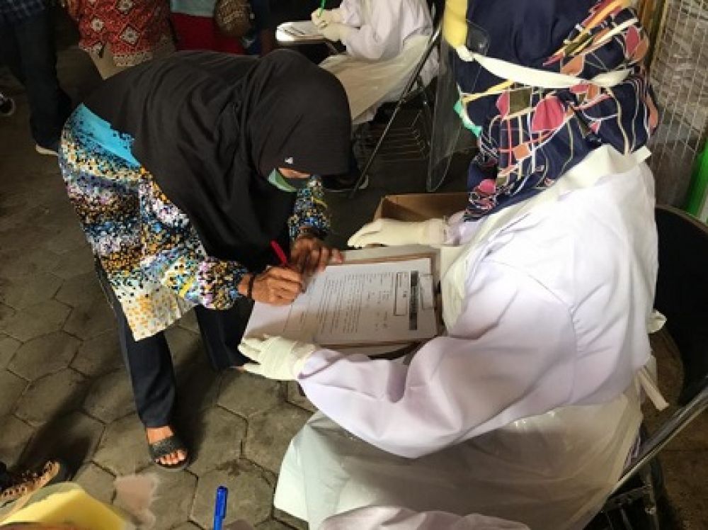 Kegiatan rapid test beberapa waktu yang lalu di Pemerintah Kota Mojokerto. SP/ GM