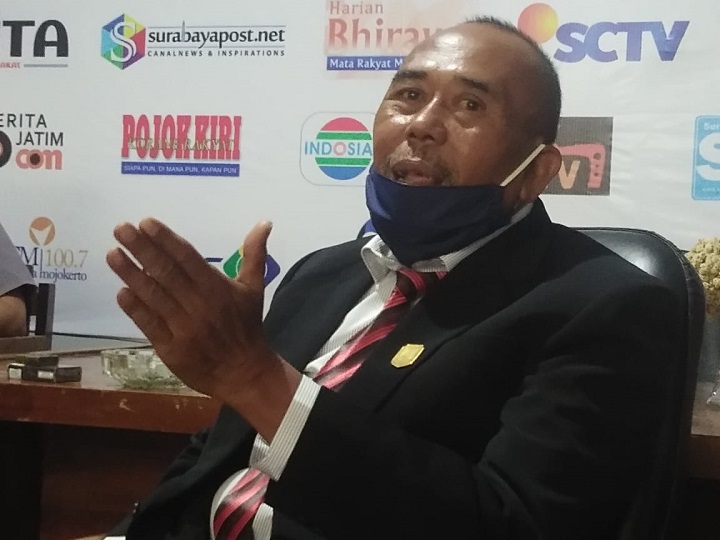 Ketua DPRD Kota Mojokerto, Sunarto instruksikan anggota turut serta dalam penanganan covid di daerah pemilihan (dapil) masing-masing. SP/Dwy Agus Susanti
