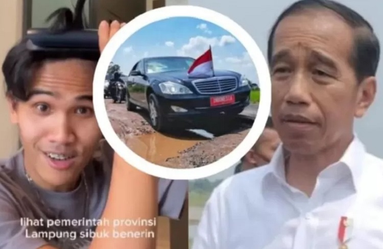 Tiktokers Bima sindir kunjungan Presiden Jokowi menggunakan mobil Mercy. SP/ SBY