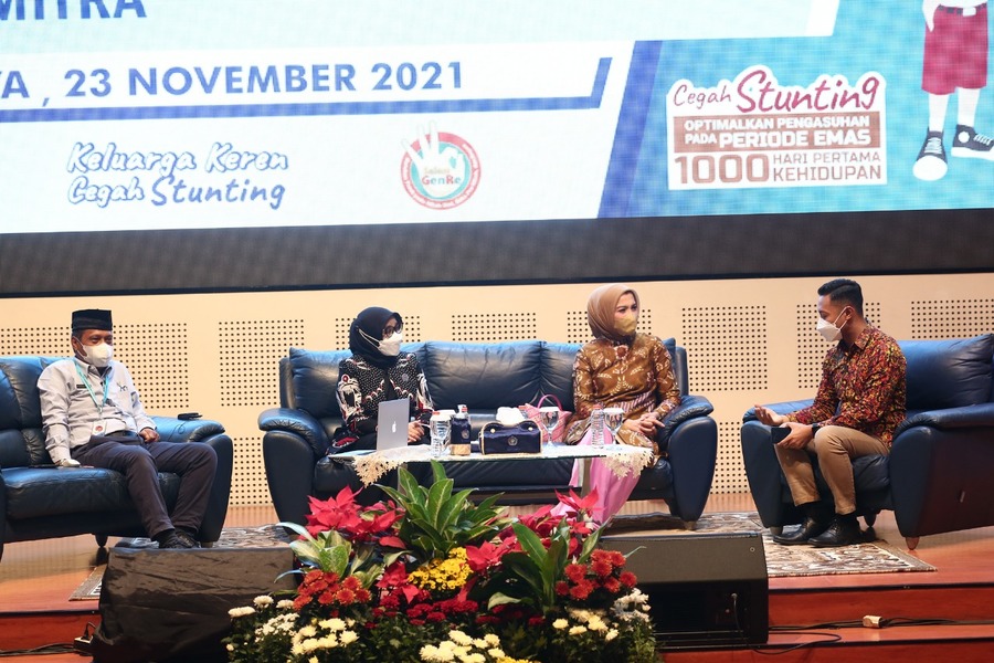 Talkshow Sosialisasi Penguatan Pendataan dan Kelompok Sasaran Bangga Kencana bersama Mitra, Selasa (23/11/2021).SP/ HUMAS PEMKOT SURABAYA