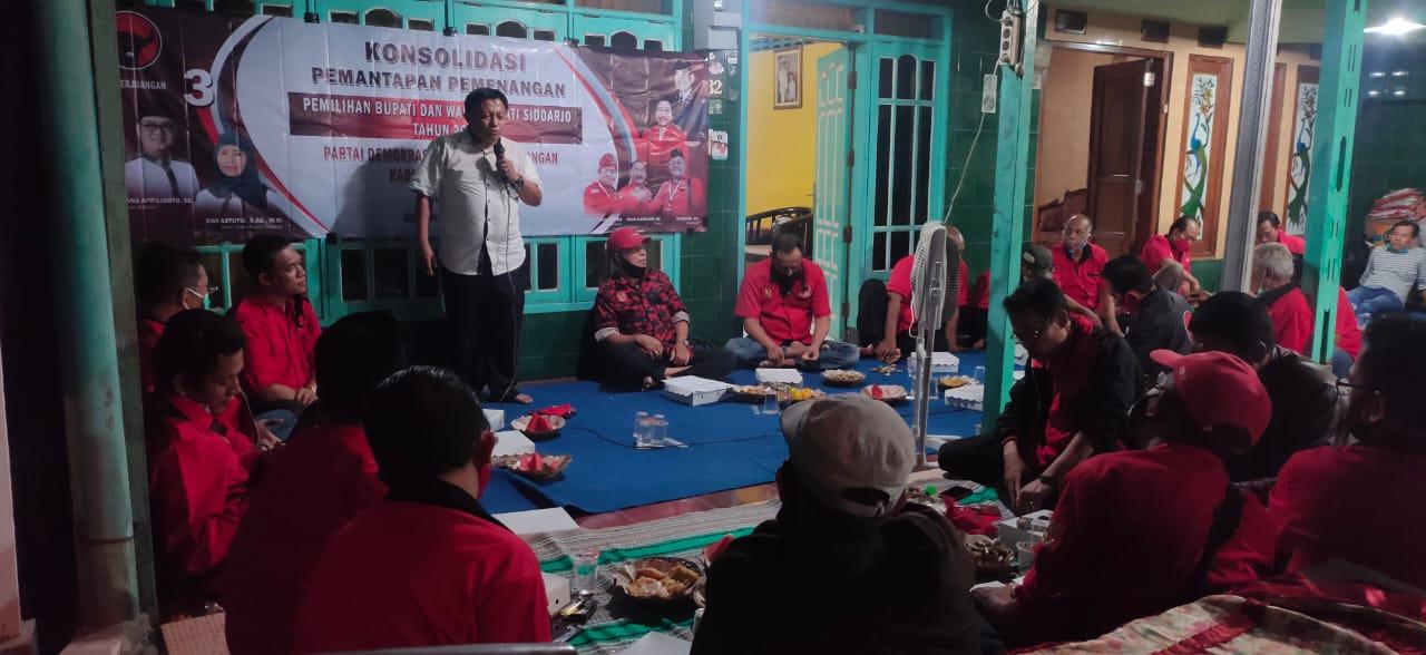 Konsolidasi PAC PDIP untuk pemenangan Cabup Kelana dan Cawabup Dwi Astutik