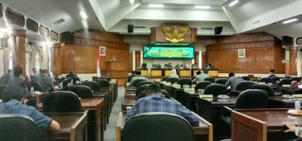 Pelaksanaan Paripurna DPRD Tuban tentang Raperda Laporan pemerintah atas Raperda pertanggungjawaban APBD 2019.