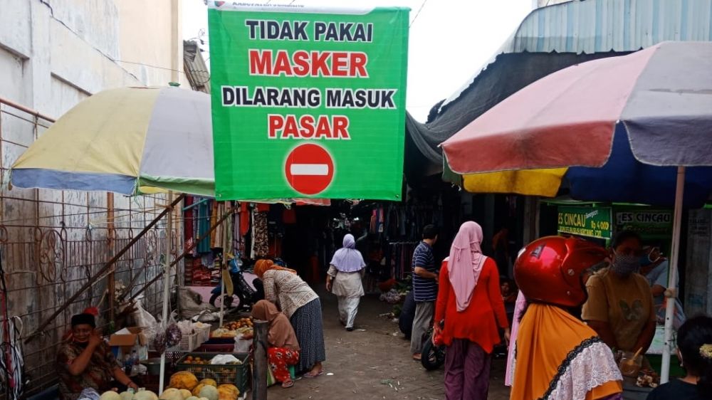  Situasi Pasar Peterongan, Kabupaten Jombang, Jawa Timur. (SP/M. Yusuf) 