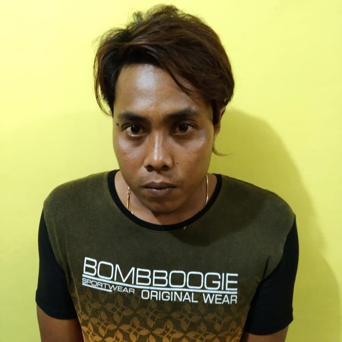 M, pelaku pemerkosaan yang berhasil diamankan polisi.