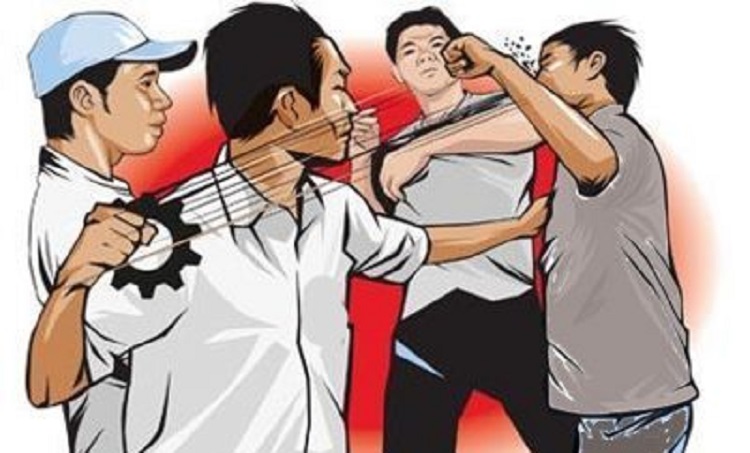 Illustrasi aksi pengeroyokan. SP/ SBY