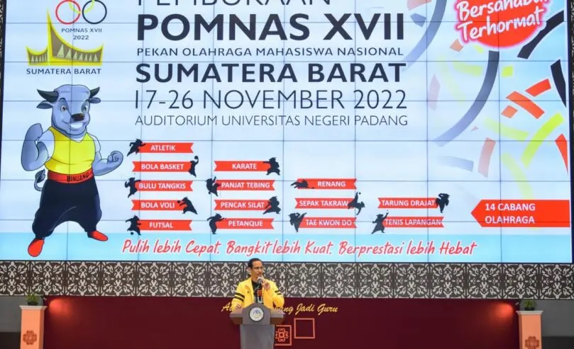Pembukaan POMNAS ke-17, Kamis, (17/11/2022). Foto: Humas Kemdikbudristek.