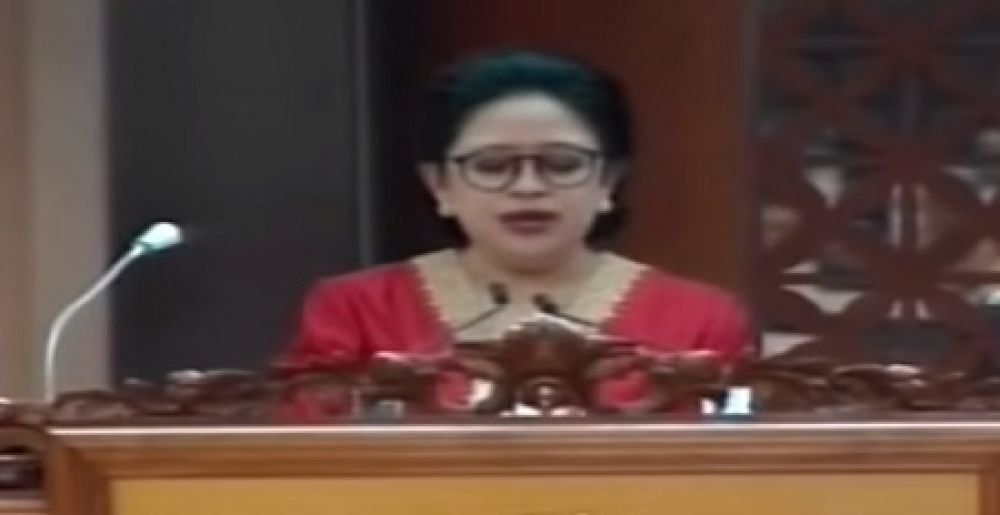 Ketua Dewan Pimpinan Pusat PDI Perjuangan Puan Maharani dalam acara yang digelar DPP PDIP secara virtual. SP/ Tangkapan Layar