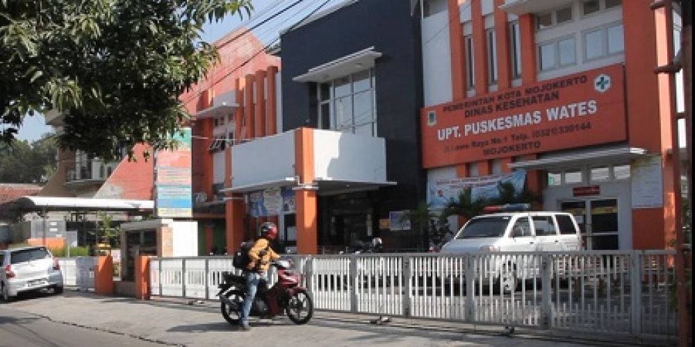 Puskesmas wates Kota Mojokerto kembali dibuka setelah ditutup. SP/ KJ